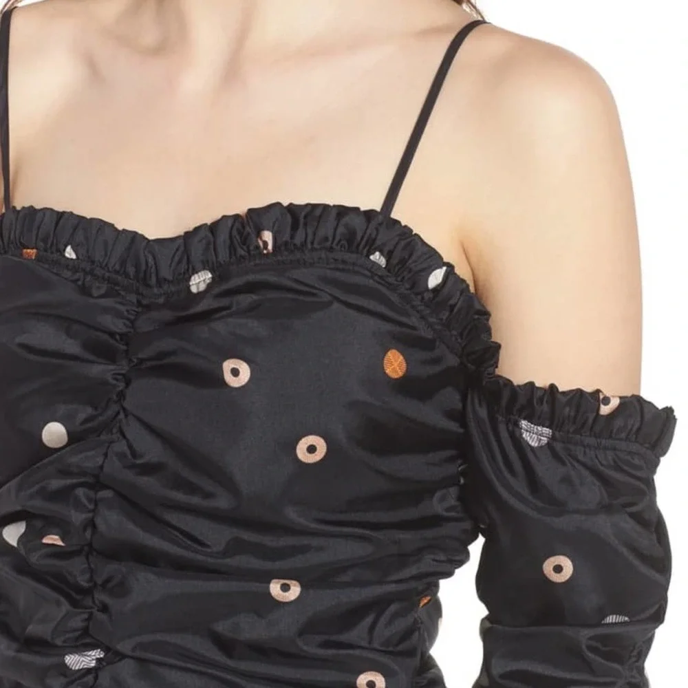 Chelsea28 Ruffle Ruched Top - Picture 3 of 8